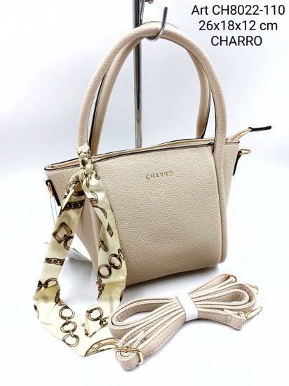 CHARRO BORSA DONNA CASUAL SPALLA COLORE BEIGE - Clicca l'immagine per chiudere