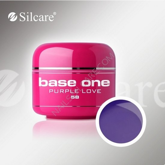 SILCARE BASE ONE GEL UV COLOR 58 PURPLE LOVE - Clicca l'immagine per chiudere