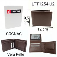 PORTAFOGLIO UOMO VERA PELLE LOTTO COGNAC