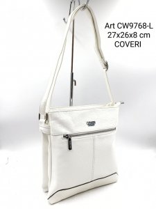 COVERI BORSA DONNA A TRACOLLA CASUAL COLORE BIANCO